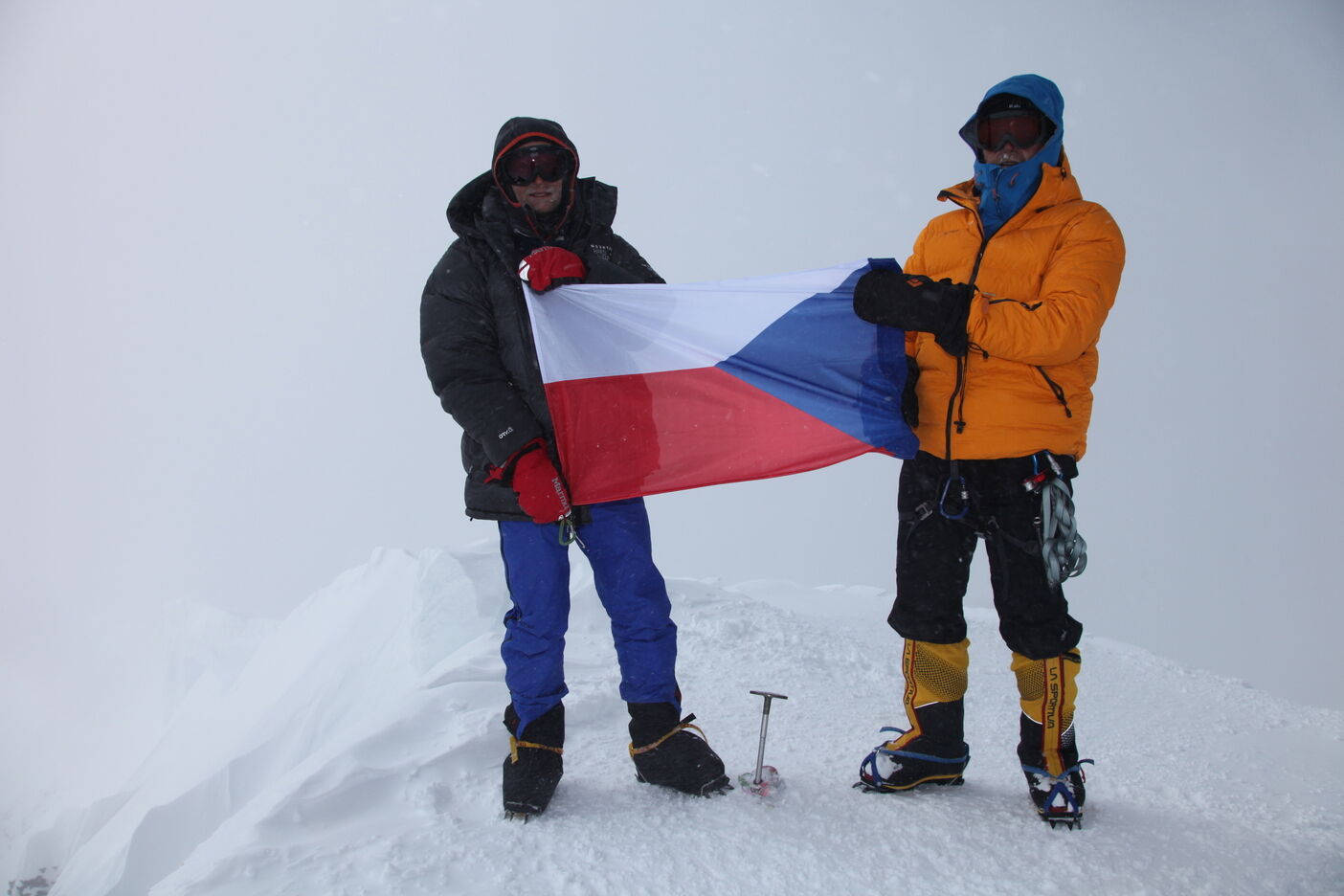 Vrcholové foto na nejvyšší hoře Severní Ameriky Denali (Mount McKinkey) 6190 m n.m.